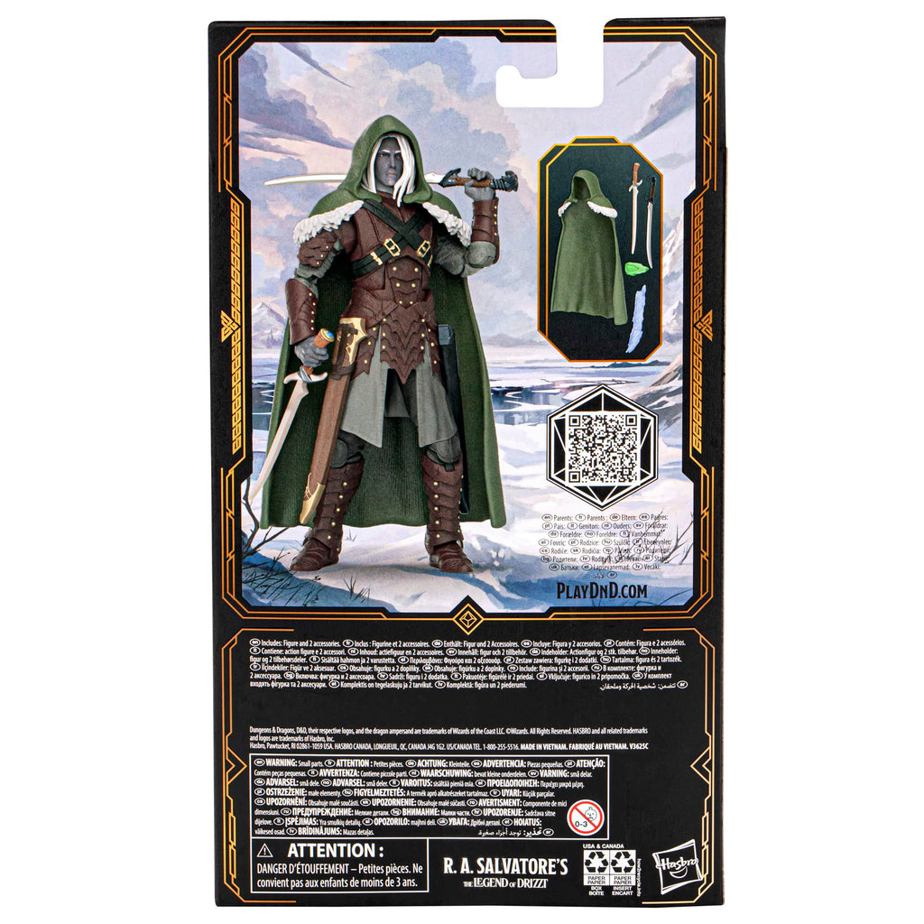 Dungeons & Dragons R.A. Salvatore's The Legend of Drizzt Golden Archive 6" Scale Drizzt Action Figure Dungeons & Dragons