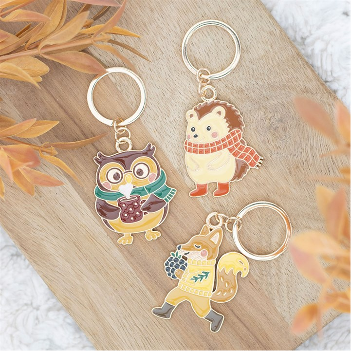 Flynn Fox Alloy & Enamel Keyring