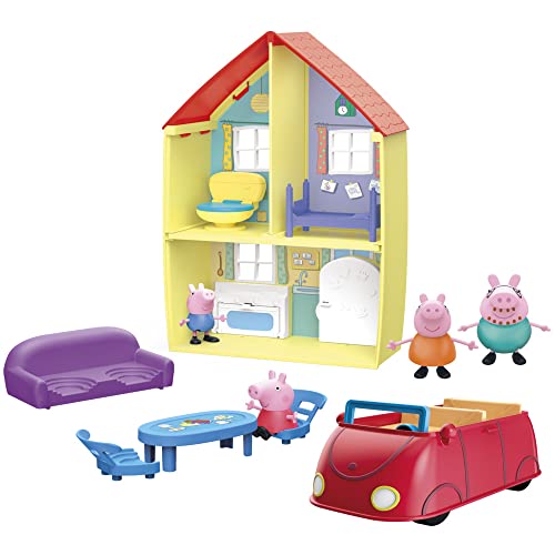 Peppa Pig Peppa’s Playset Pre-school Toy Includes 1 Figure, 5 Accessories, Carry Handle Peppa Pig