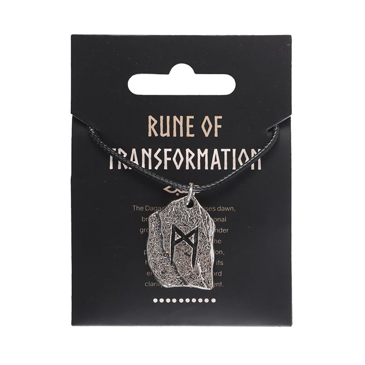 Rune of Transformation Viking Cord Necklace