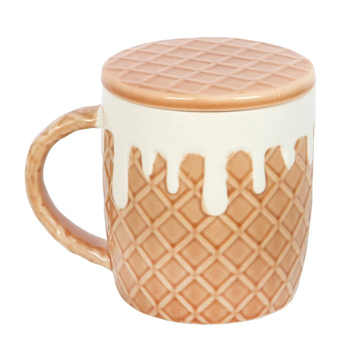 Waffle Mug with Lid and Coaster – 550ml