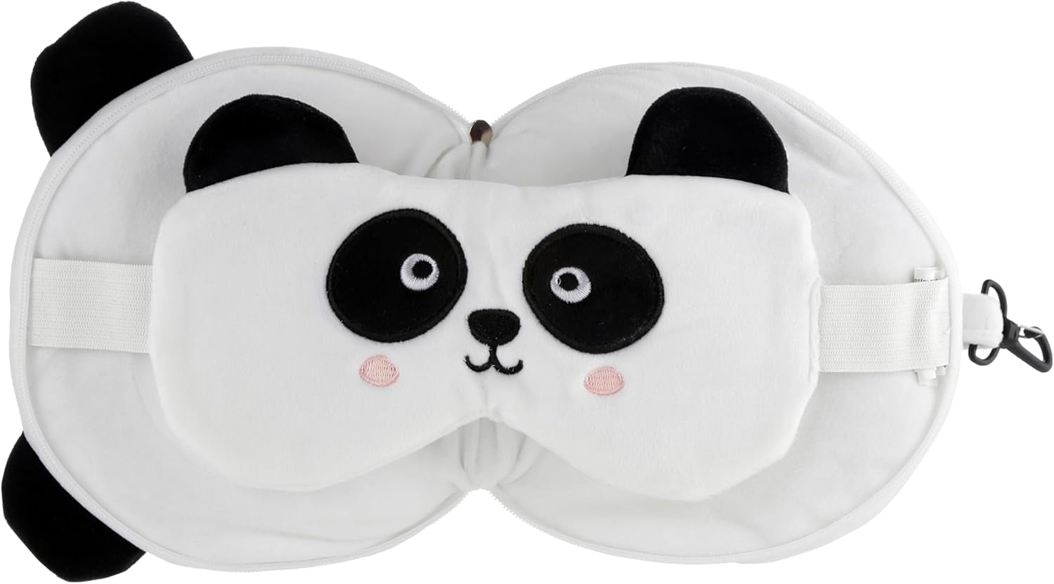 Relaxeazzz Panda Round Plush Travel Pillow& Eye Mask Relaxeazzz