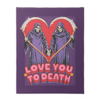 19x25cm Love You To Death Canvas Plaque by Steven Rhodes