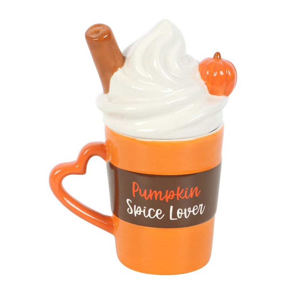 Pumpkin Spice Latte Shaped Lidded Mug Something Different