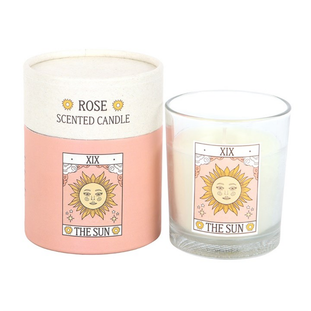 The Sun Vintage Tarot Rose Candle Something Different