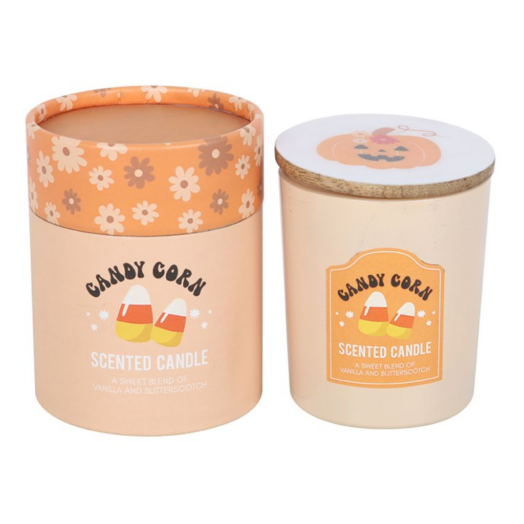 Candy Corn Vanilla and Butterscotch Candle Something Different