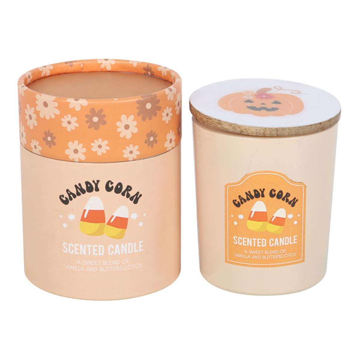 Candy Corn Vanilla and Butterscotch Candle Something Different