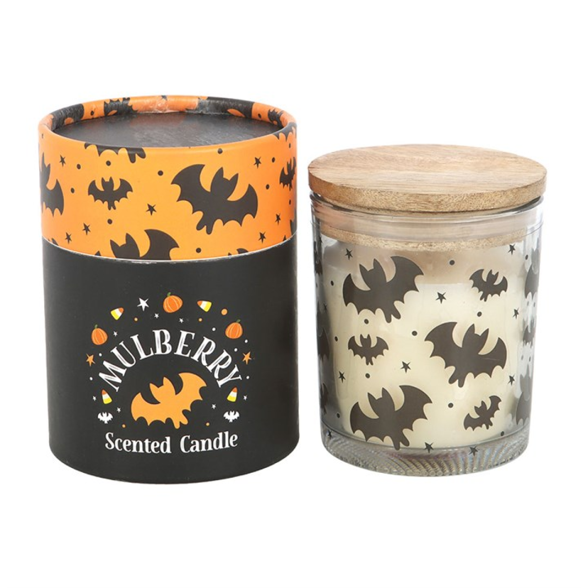 Bat Print Mulberry Candle Something Different