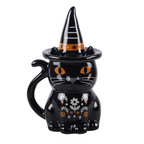 Frightful Folk Black Cat Lidded Mug
