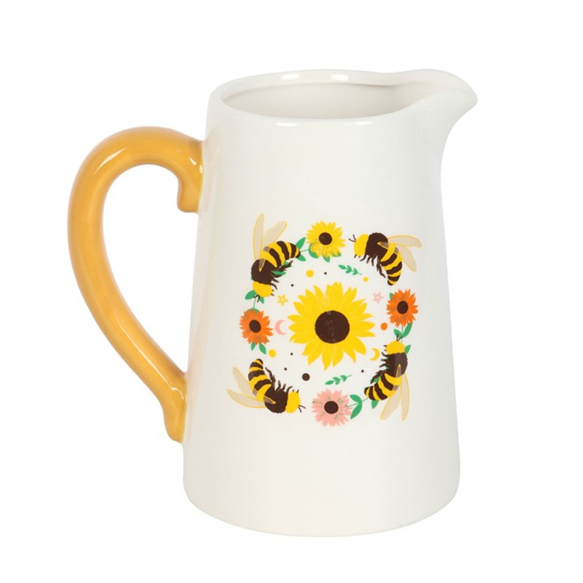 Bee and Sunflower Ceramic Flower Jug Something Different