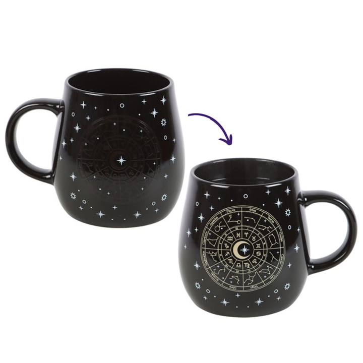 Astrology Wheel Heat-Changing Ceramic Mug – 500ml