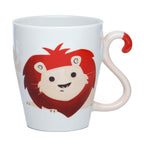 Puckator Lion Zooniverse Ceramic Tail Shaped Handle Mug Puckator