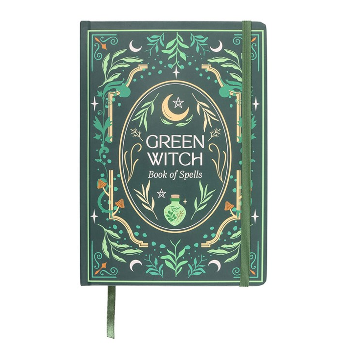 Green Witch A5 Lined Notebook – 200 Pages