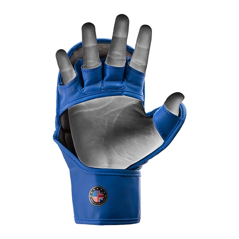 RDX Grappling Gloves MMA Shooter T17 Red/Blue S/M/XL RDX