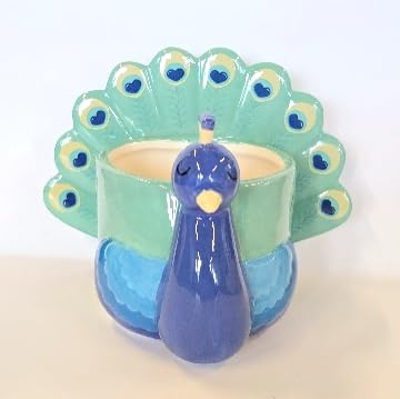 Sass & Belle Peacock Ceramic Indoor Planter