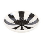 Black & White Striped Bat Trinket Dish