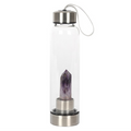 Amethyst Calming Glass Water Bottle
