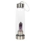 Amethyst Calming Glass Water Bottle