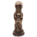Puckator Skull Totem Hear No Speak No See No Evil Home Decoration Puckator