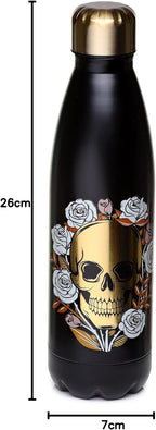Puckator Skulls and Roses Stainless Steel Bottle Puckator