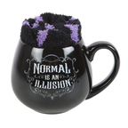 Normal Is an Illusion Gothic Mug and Socks Gift Set – 500ml
