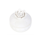White Lotus Flower Trinket Box