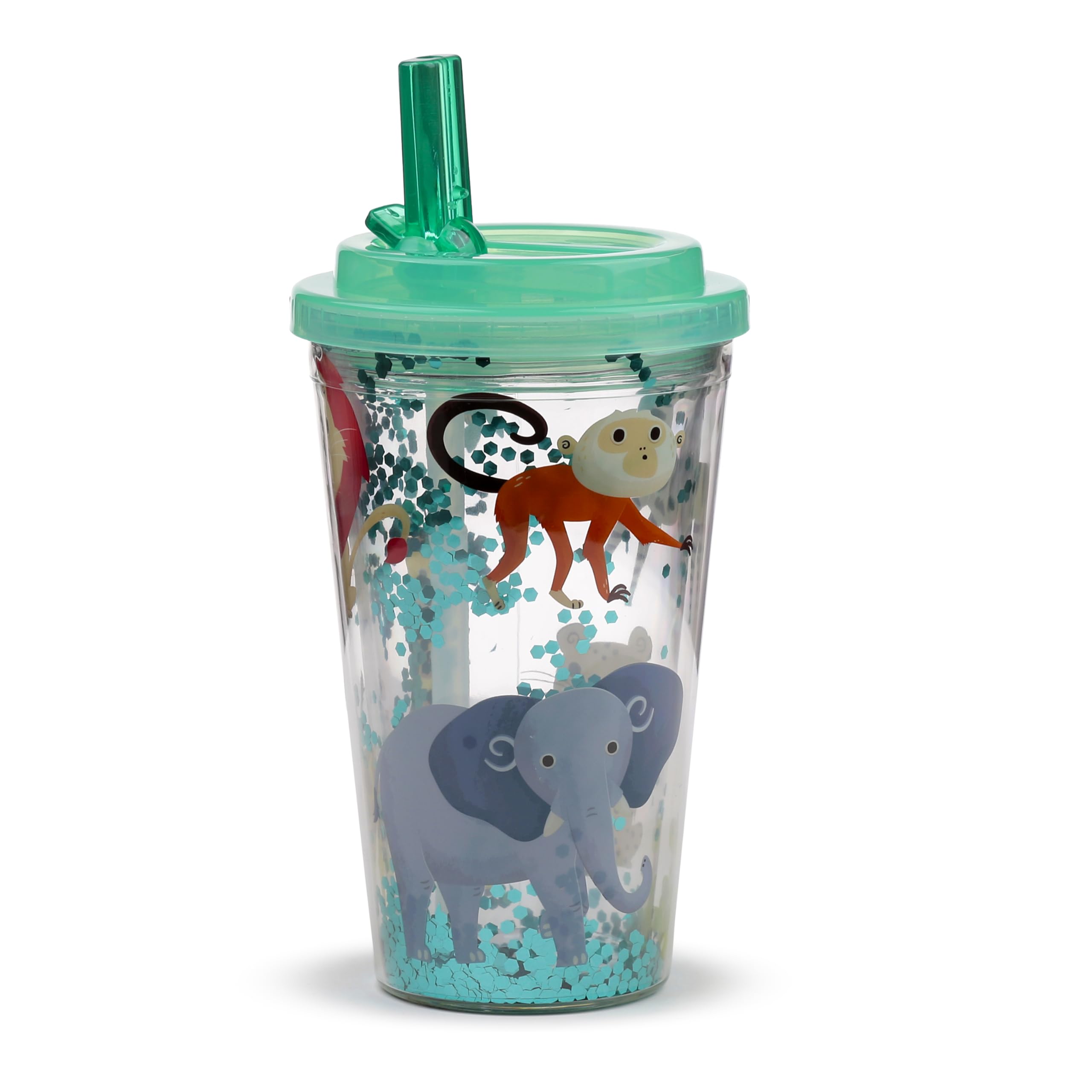 Puckator Zooniverse Double Walled Cup & Straw Puckator