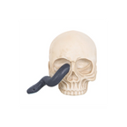 Skull Ornament with Snake