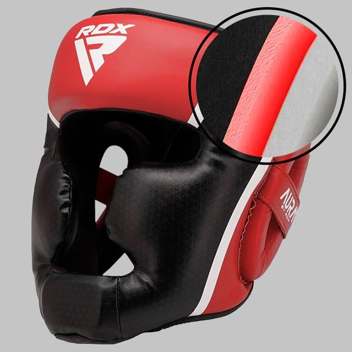 RDX Head Guard Aura Plus T-17 Red/Black-M RDX