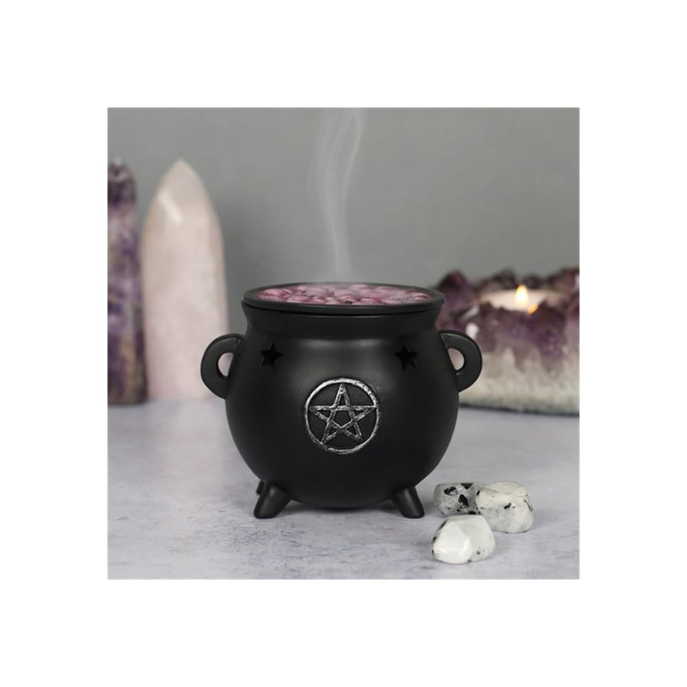 Spirit of Equinox Pentagram Cauldron Incense Holder, Black Spirit of Equinox