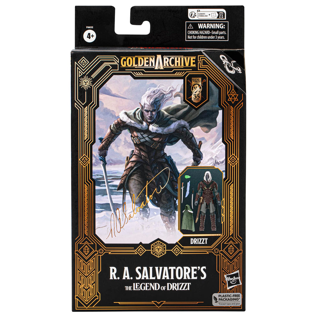 Dungeons & Dragons R.A. Salvatore's The Legend of Drizzt Golden Archive 6" Scale Drizzt Action Figure Dungeons & Dragons