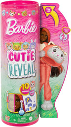 Mattel Barbie Cutie Reveal Doll & Accessories with Animal Plush Costume & 10 Surprises Including Color Change, Kitten as Red Panda in Costume Mattel