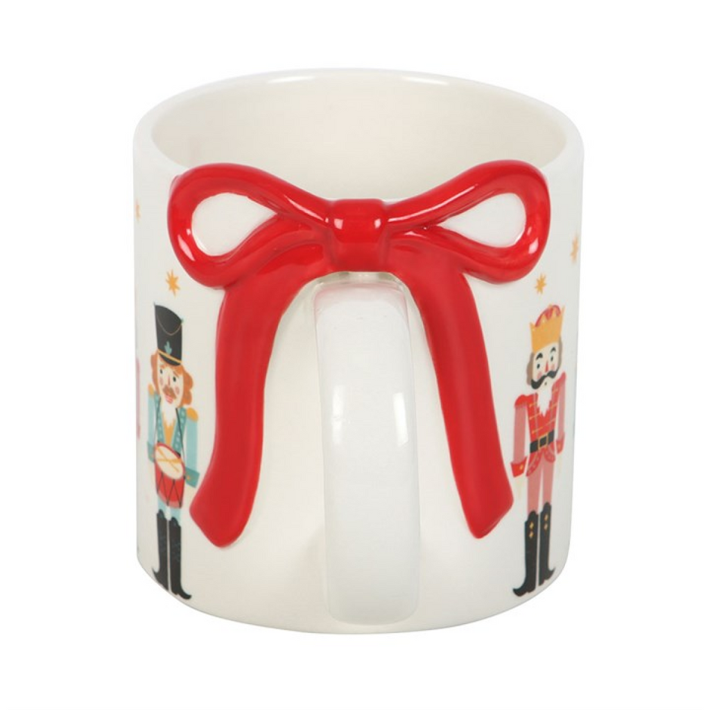 Nutcracker Print Mug with Bow Something Different