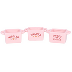 Sugarplum Bakery Ceramic Snack Bowls – Set of 3