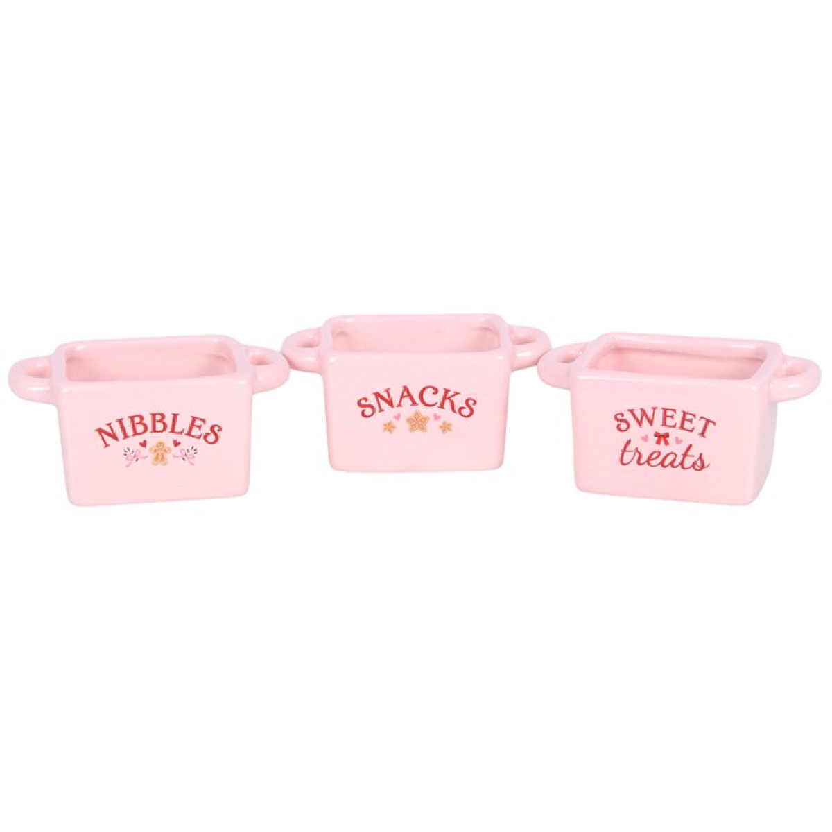 Sugarplum Bakery Ceramic Snack Bowls – Set of 3