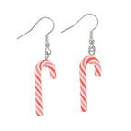 Candy Cane Dangle Earrings