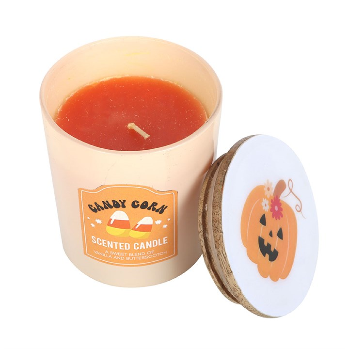 Candy Corn Vanilla and Butterscotch Candle Something Different