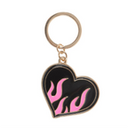Burning Heart Keyring