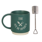 Ace of Spades Mug with Spade Spoon Something Different