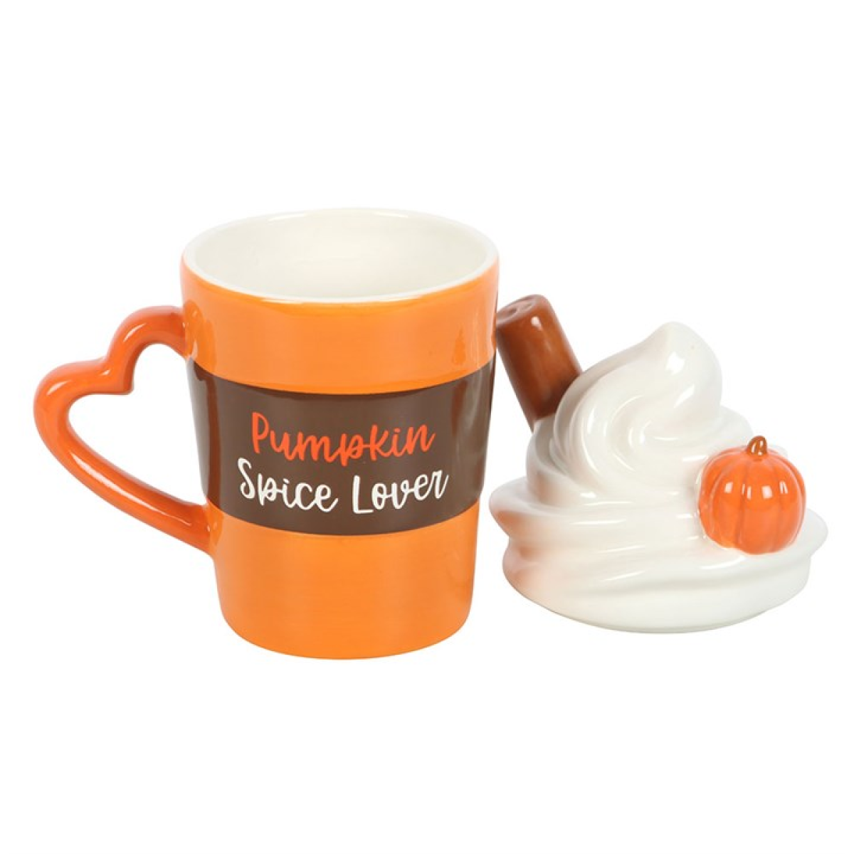 Pumpkin Spice Latte Shaped Lidded Mug Something Different