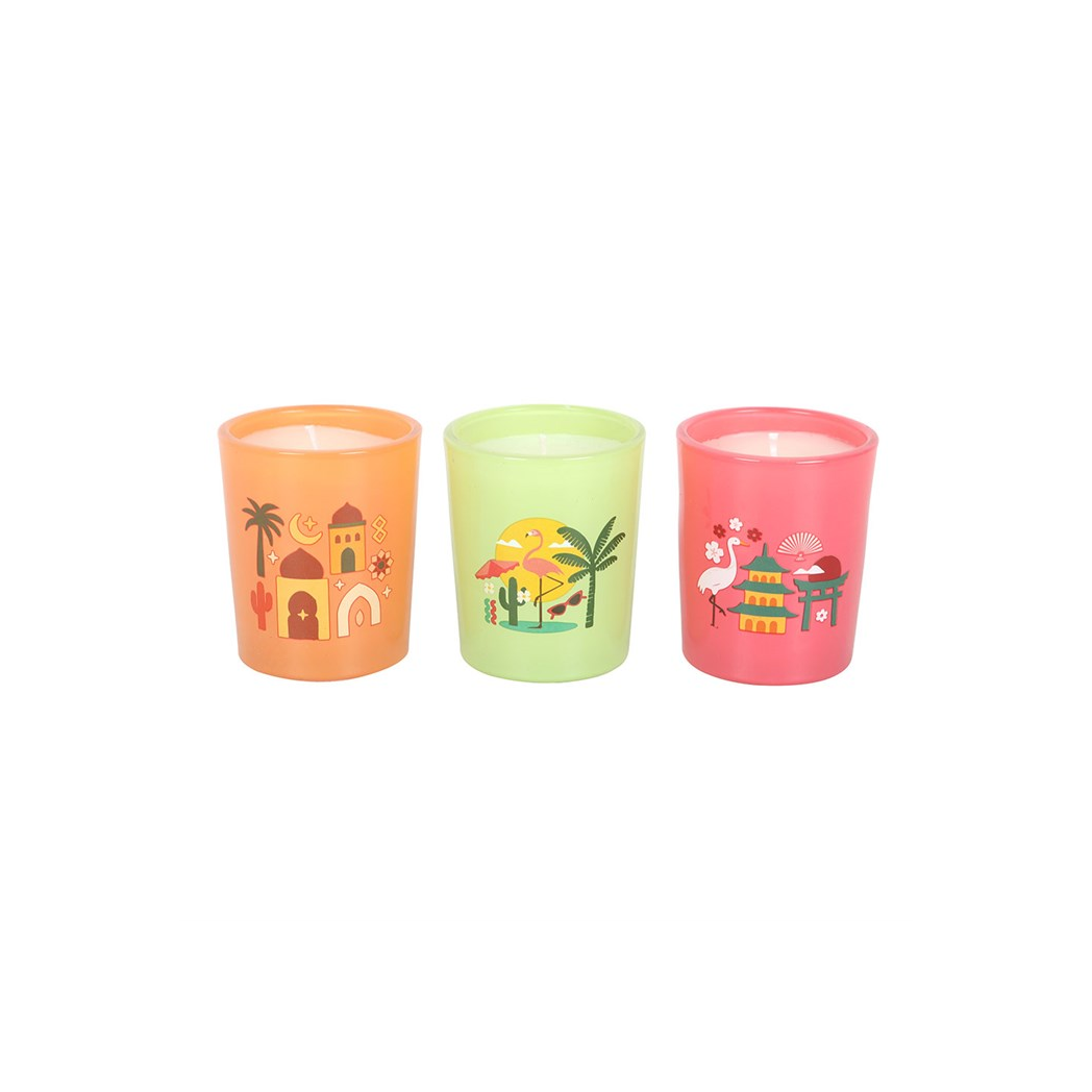 Scents Around the World Scented Candle Trio