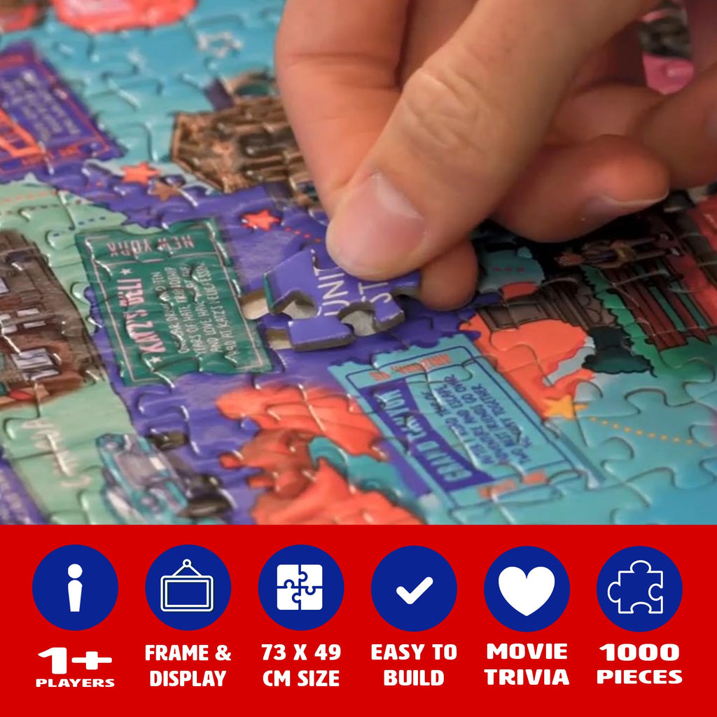 Professor Puzzle Movie Locations 1000 Piece Film Trivia Puzzle Game Professor PUZZLE