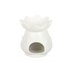 White Lotus Flower Oil Burner
