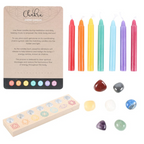 Chakra Energy Candle and Crystal Gift Set