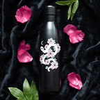 Floral Snake Metal Water Bottle