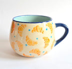Sass & Belle Croissant Stamped Ceramic Mug