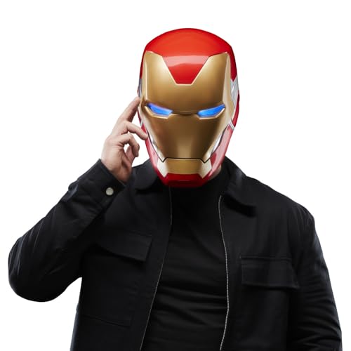 Hasbro Avengers Marvel Legends Series Iron Man Premium Electronic Helmet with Light FX, Endgame Adult Roleplay Gear