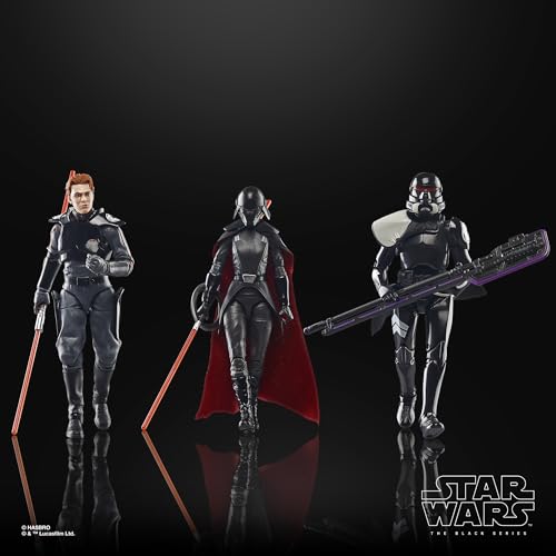 Star Wars Black Series Jedi: Fallen Order Action Figure Set – Second Sister, Cal Kestis & Purge Trooper
