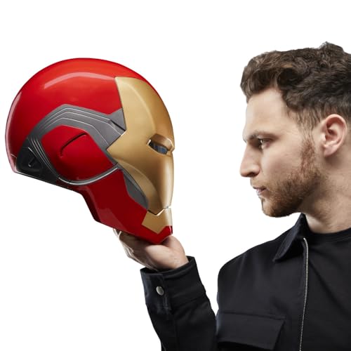 Hasbro Avengers Marvel Legends Series Iron Man Premium Electronic Helmet with Light FX, Endgame Adult Roleplay Gear