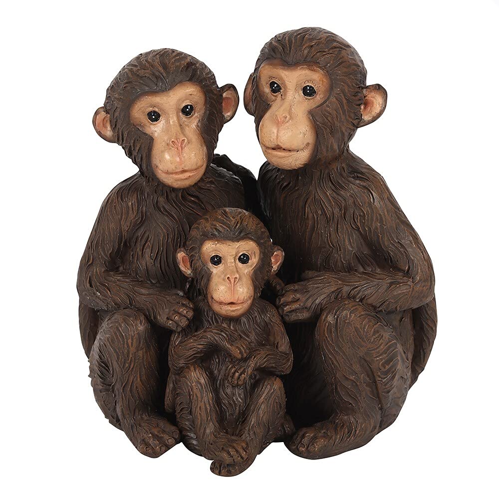 Monkey Family Resin Ornament Something Different